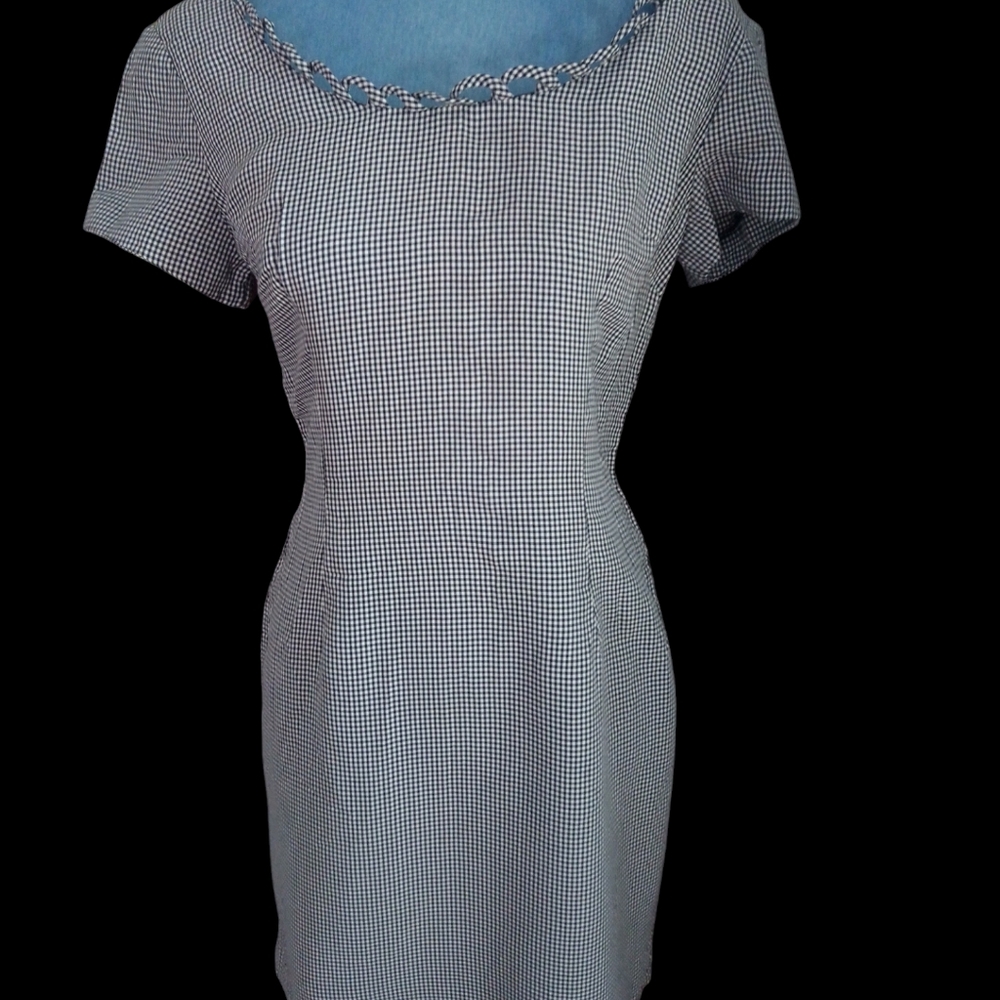 Black and White Gingham Dress Paris Blues